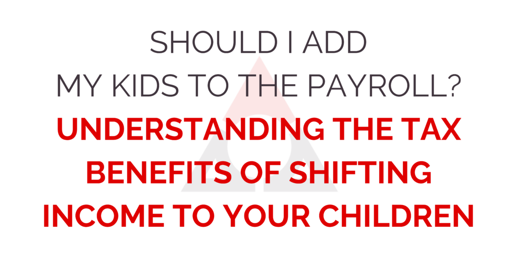 Add kids to the payroll